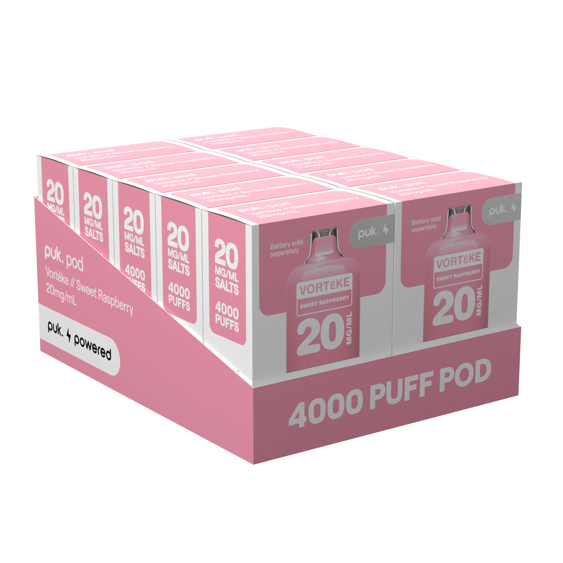 Vorteke - puk. Pod Carton - Sweet Raspberry - Vapoureyes