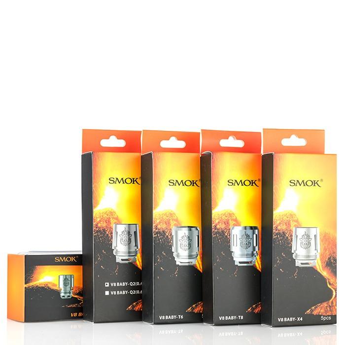 SMOK - TFV8 Baby Tank Replacement Coils (5 Pack) - Vapoureyes