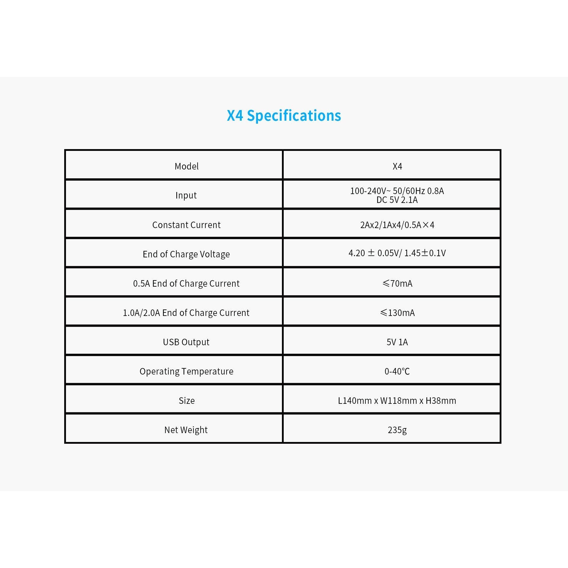 XTAR - X Charger Series - X2/X4 (AU/NZ Plug) - Vapoureyes