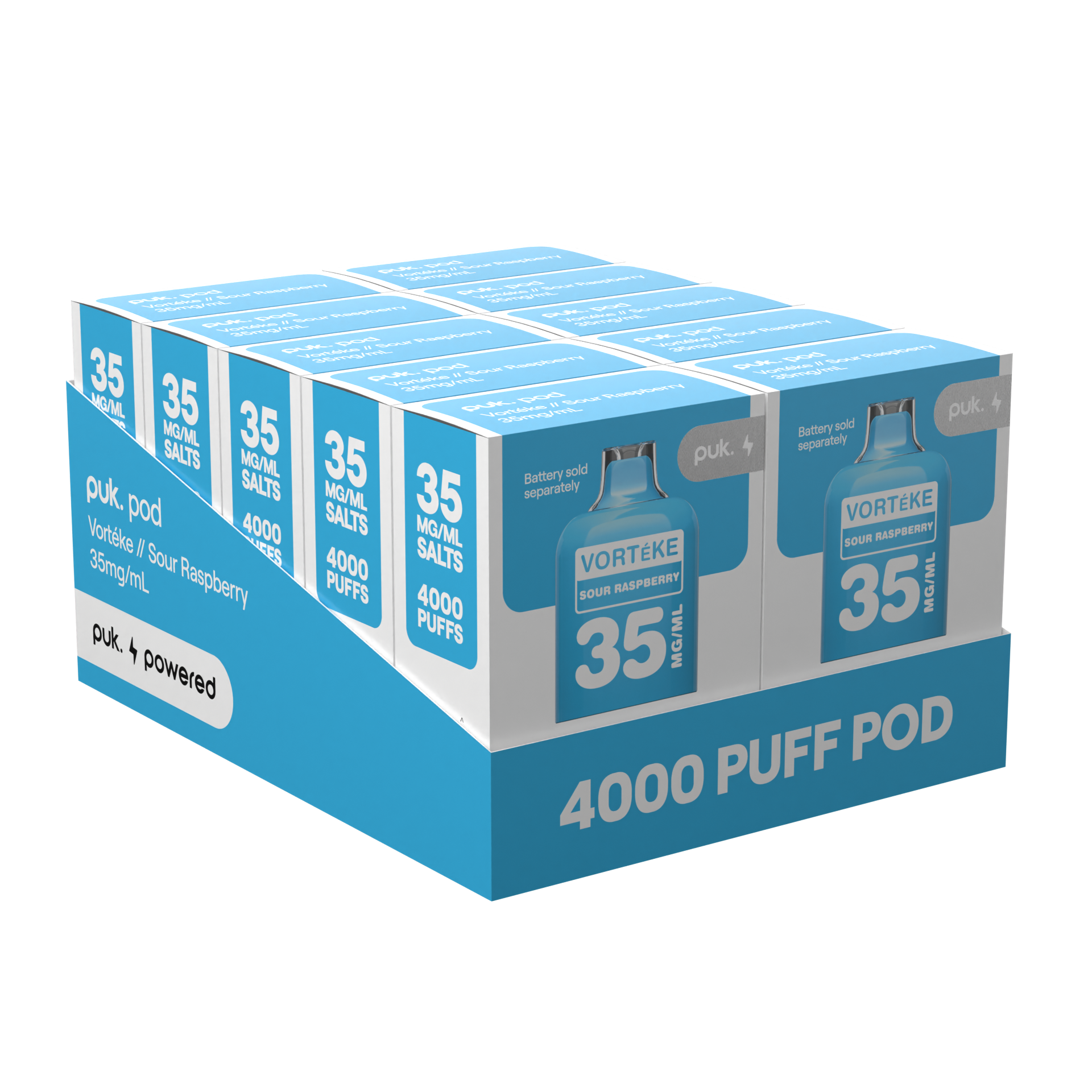 Vorteke - puk. Pod Carton - Sour Raspberry