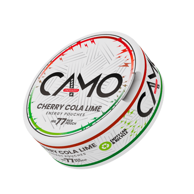 CAMO - Cherry Cola Lime flavoured Caffeine Pouches - 77mg