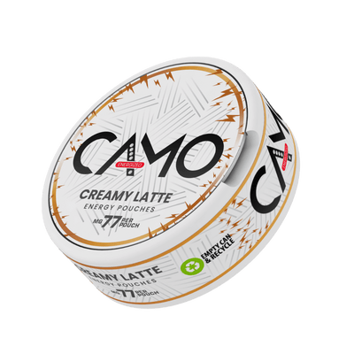CAMO - Creamy Latte flavoured Caffeine Pouches - 77mg