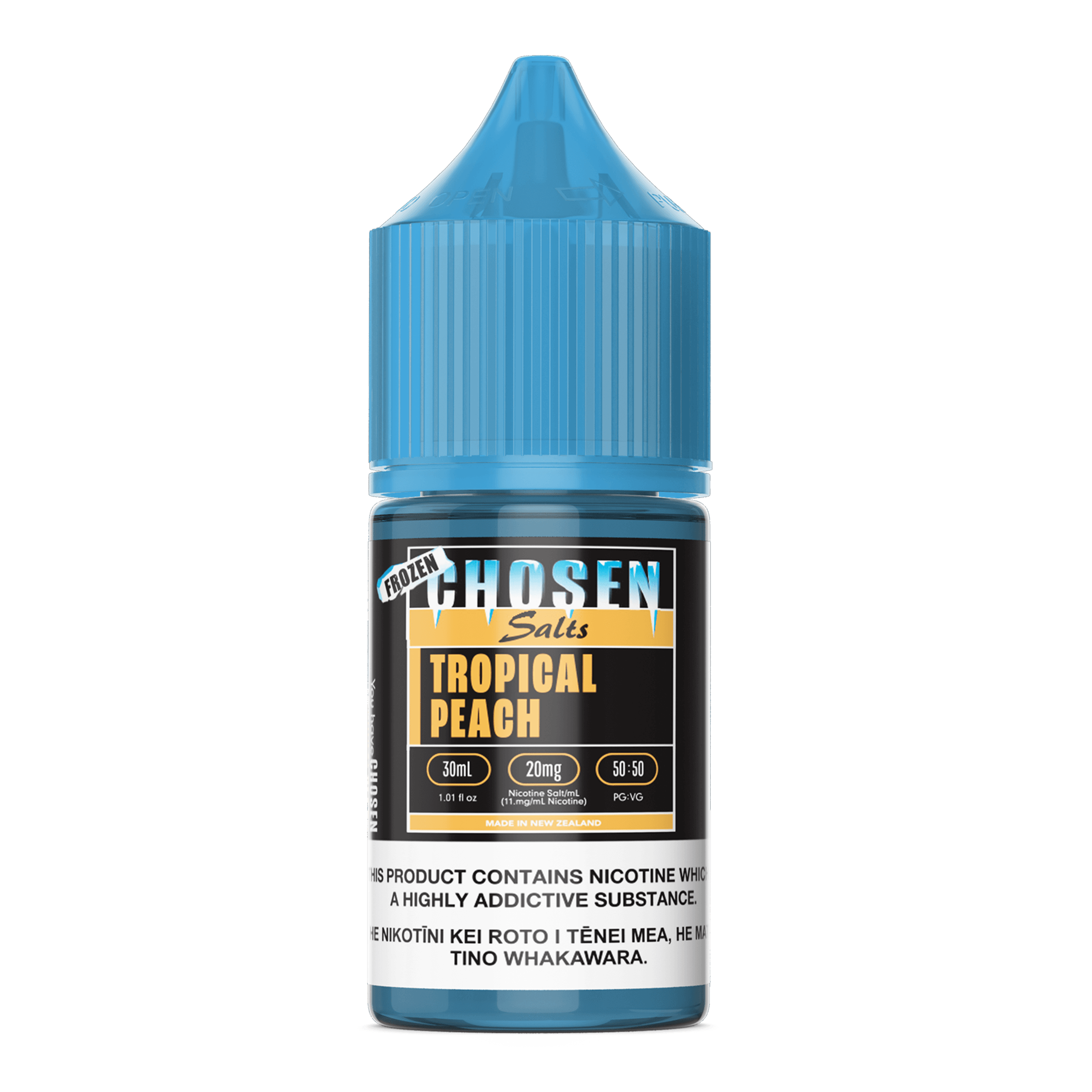 Chosen Frozen Salts - Tropical Peach Vapoureyes NZ Chosen Frozen Salts - Tropical Peach Vapoureyes NZ