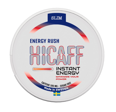 HICAFF - Energy Rush flavoured Caffeine Pouches - 100mg