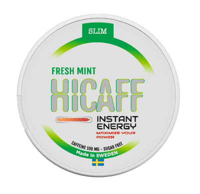 HICAFF - Fresh Mint flavoured Caffeine Pouches - 100mg