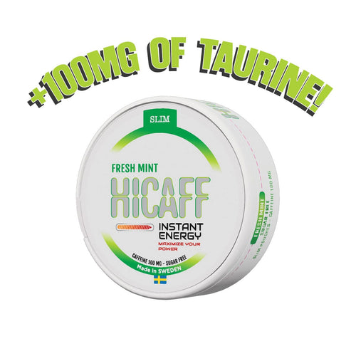 HICAFF - フレッシュミント風味カフェイン＆タウリンパウチ - 100mg