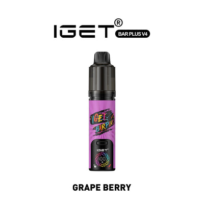 iGET Bar Plus Kit V4 (15000パフ) - グレープベリー