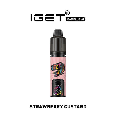 iGET Bar Plus Kit V4 (15000 Puffs) - Strawberry Custard
