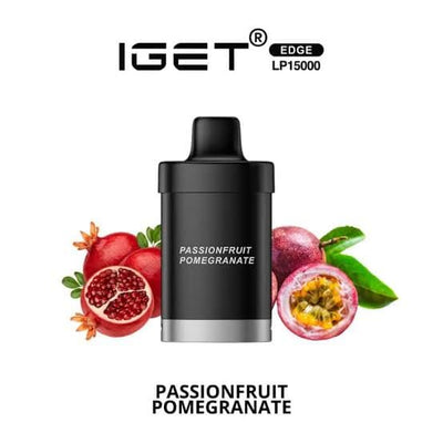 iGET Edge LP15000 Pods - Passionfruit Pomegranate