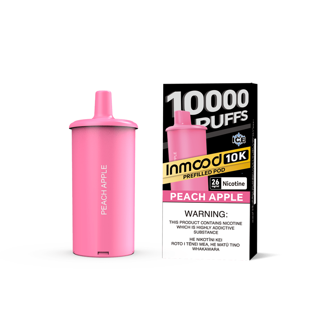 Inmood 10K Prefilled Pod - Peach Apple - Vapoureyes