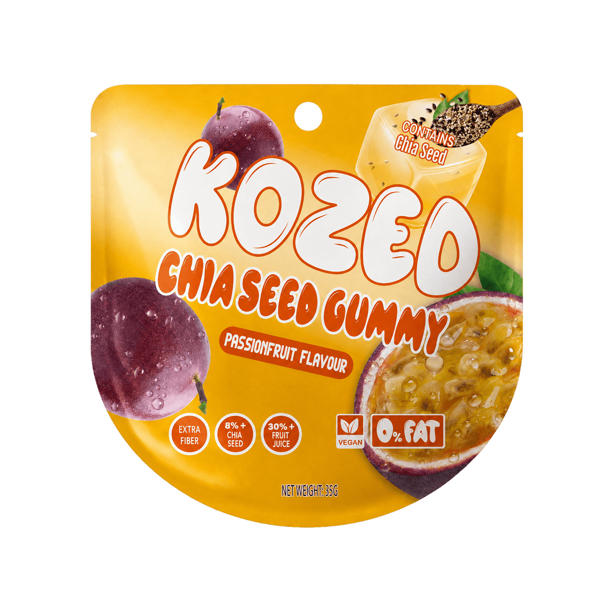 KOZED - Chia Seed Gummy - Passion Fruit - Vapoureyes