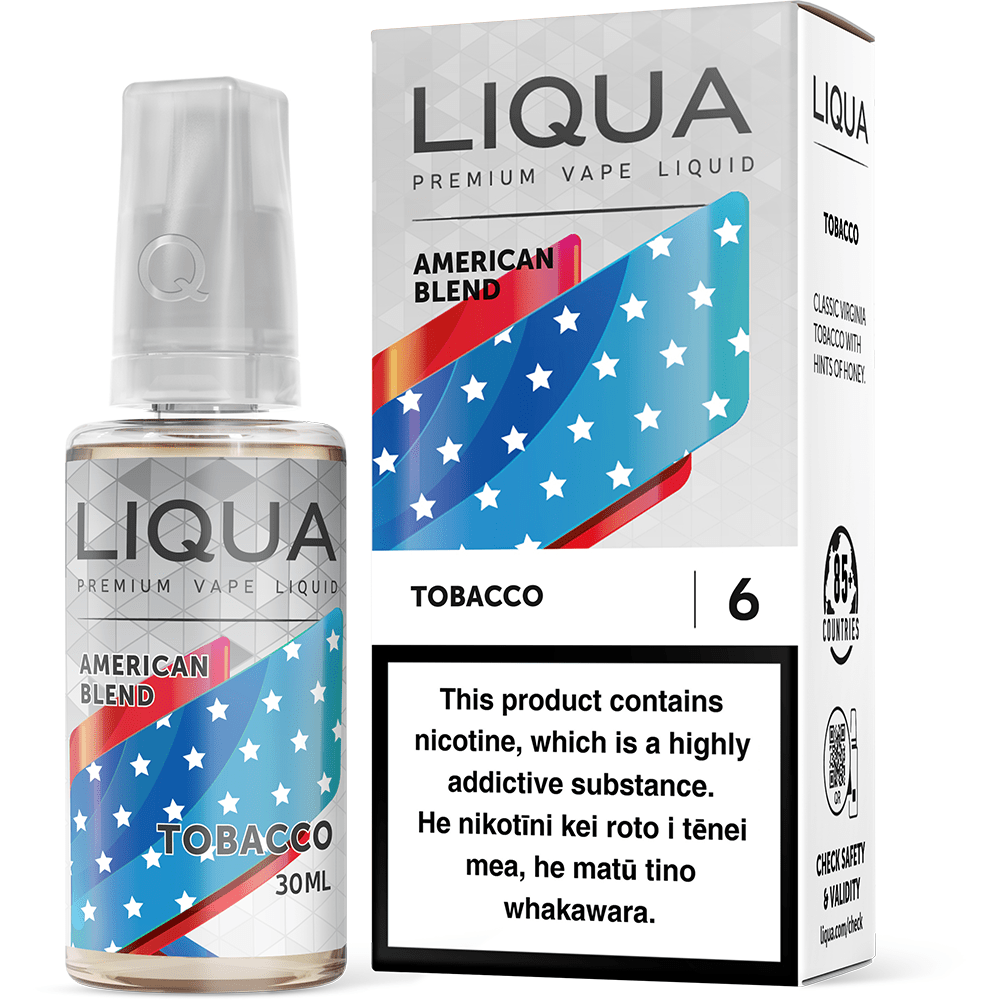 Liqua American Blend - Tobacco - Vapoureyes NZ