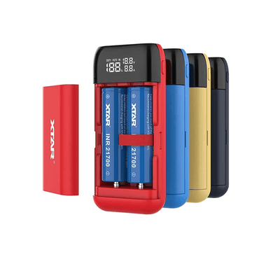 PB2S Two Bay USB-C Battery Bank Charger