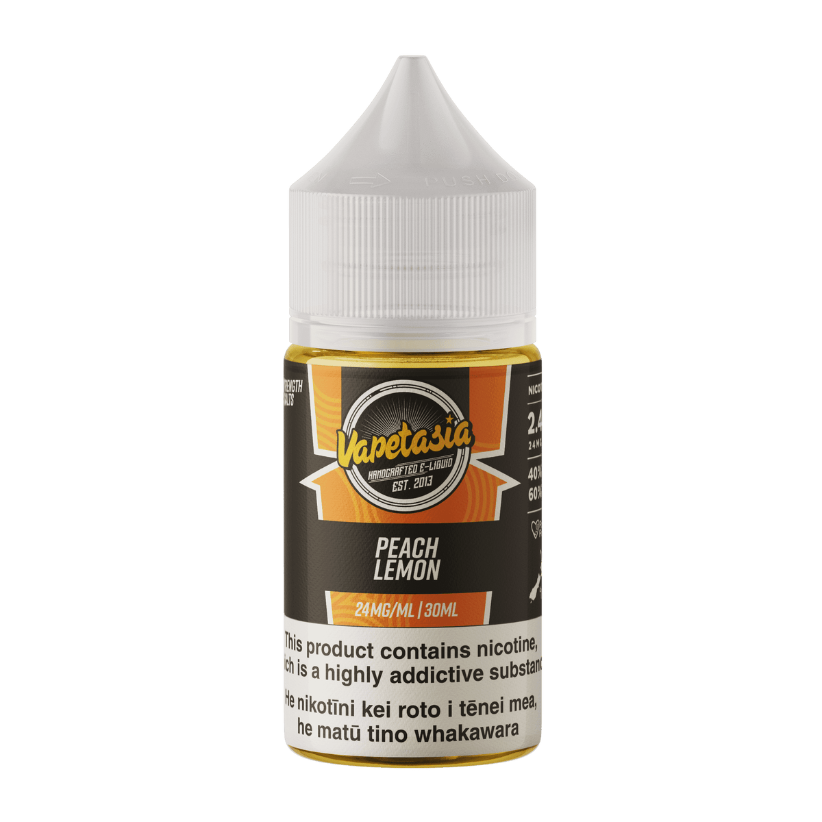 Vapetasia Lemonade Salts - Peach Lemon - Vapoureyes NZ