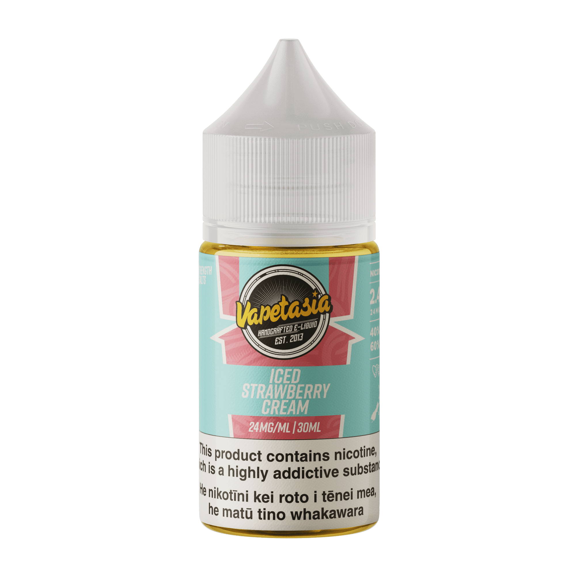 Vapetasia Salts Iced - Strawberry Cream - Vapoureyes