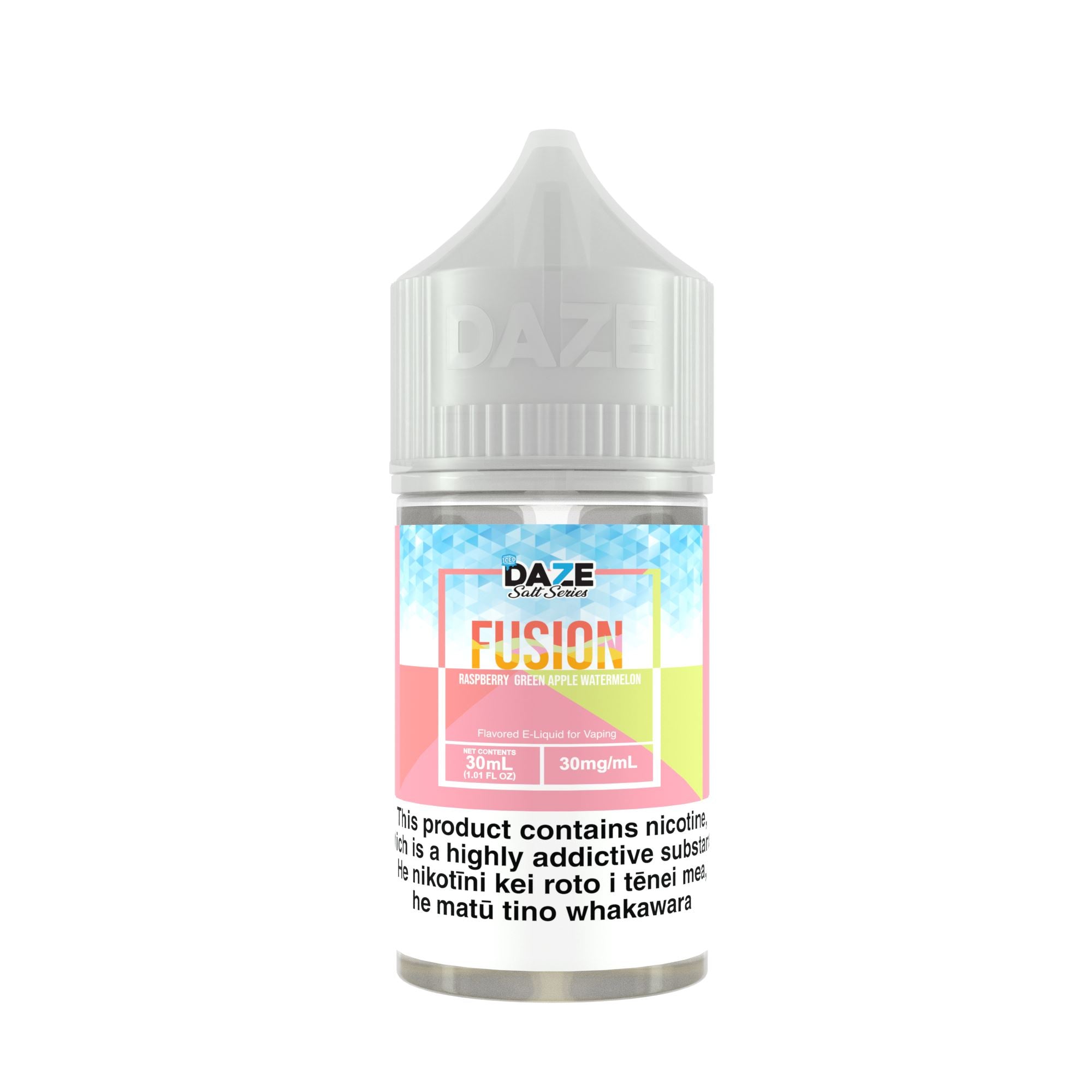 7DAZE Fusion Iced Salts - Raspberry Green Apple Watermelon - Vapoureyes