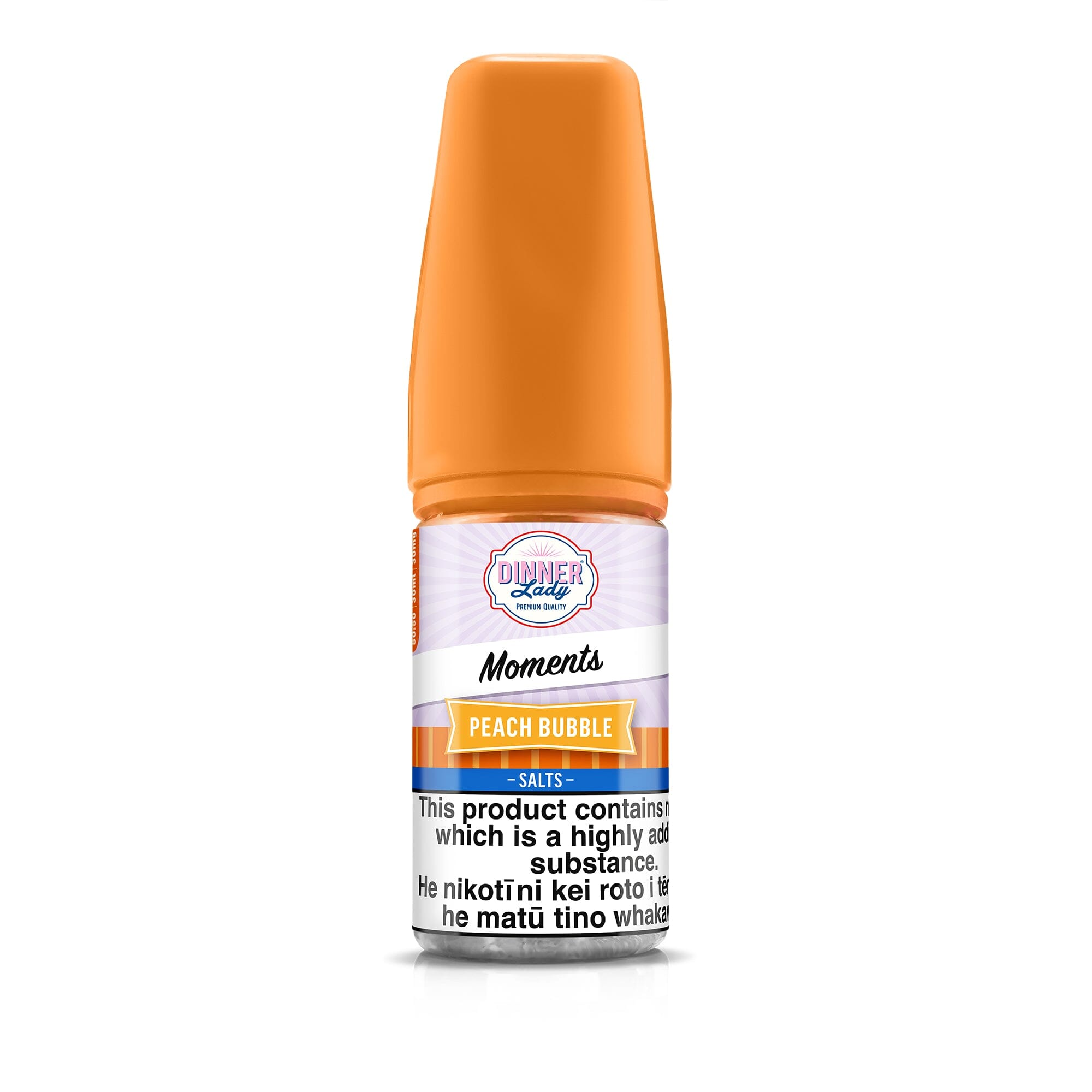 Dinner Lady Moments Salts - Peach Bubble - Vapoureyes