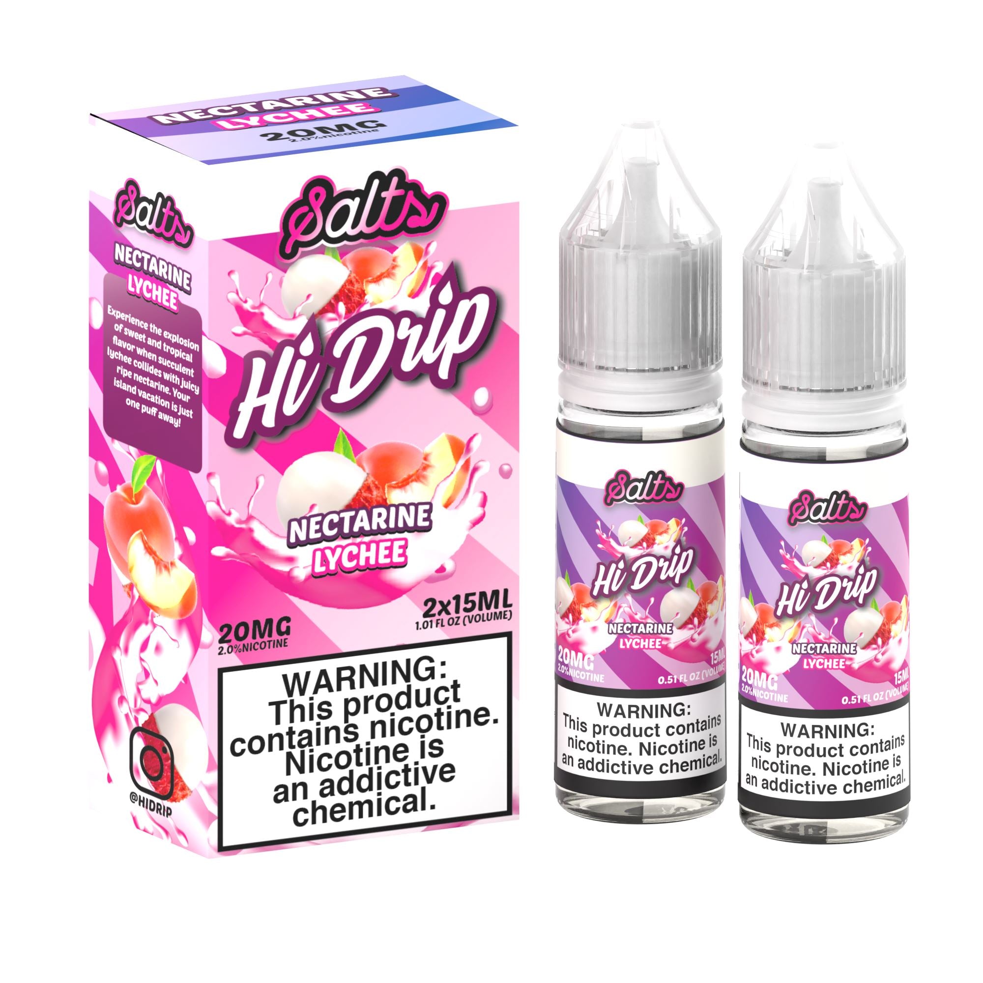 Hi-Drip Salts - Nectarine Lychee - Vapoureyes