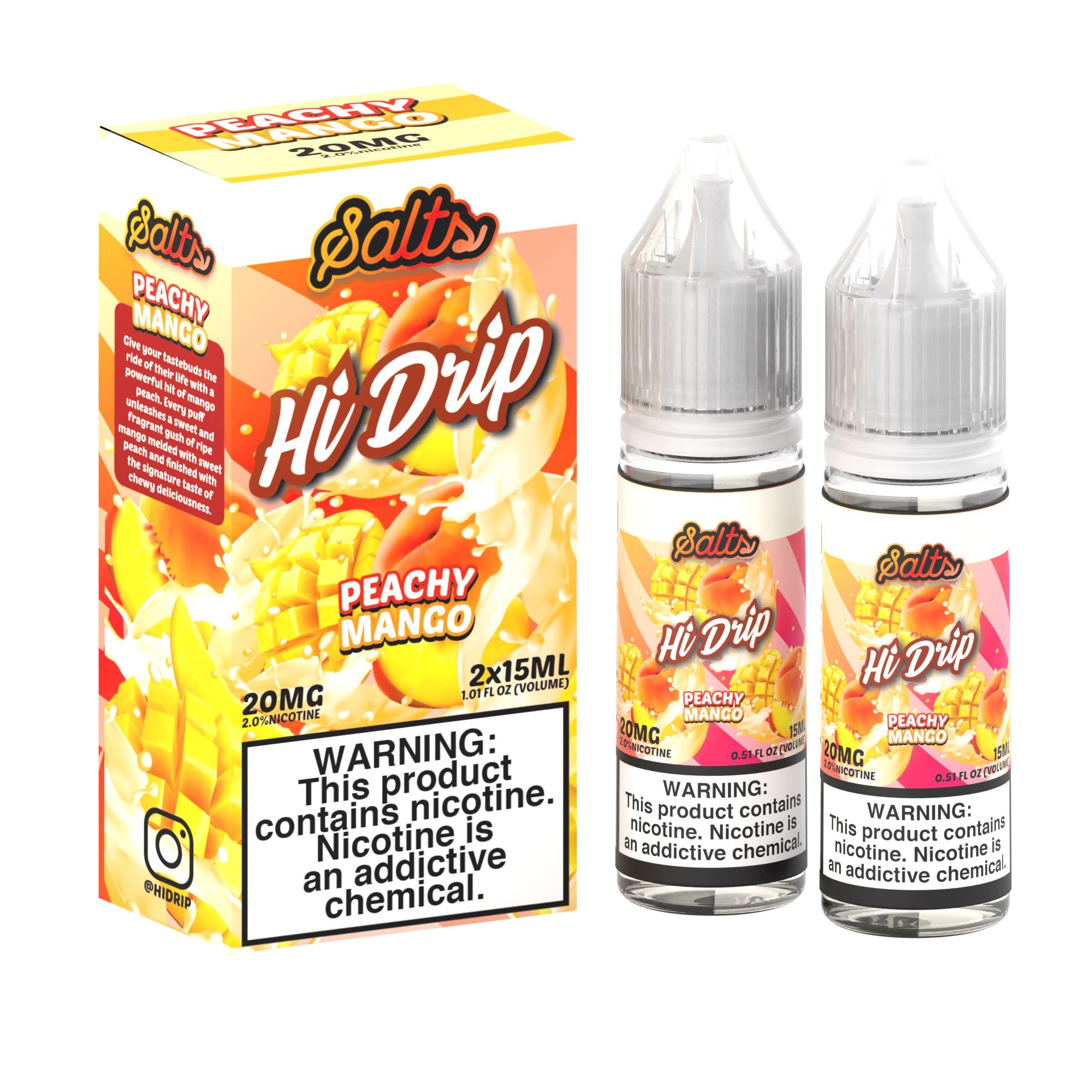 Hi-Drip Salts - Peachy Mango - Vapoureyes