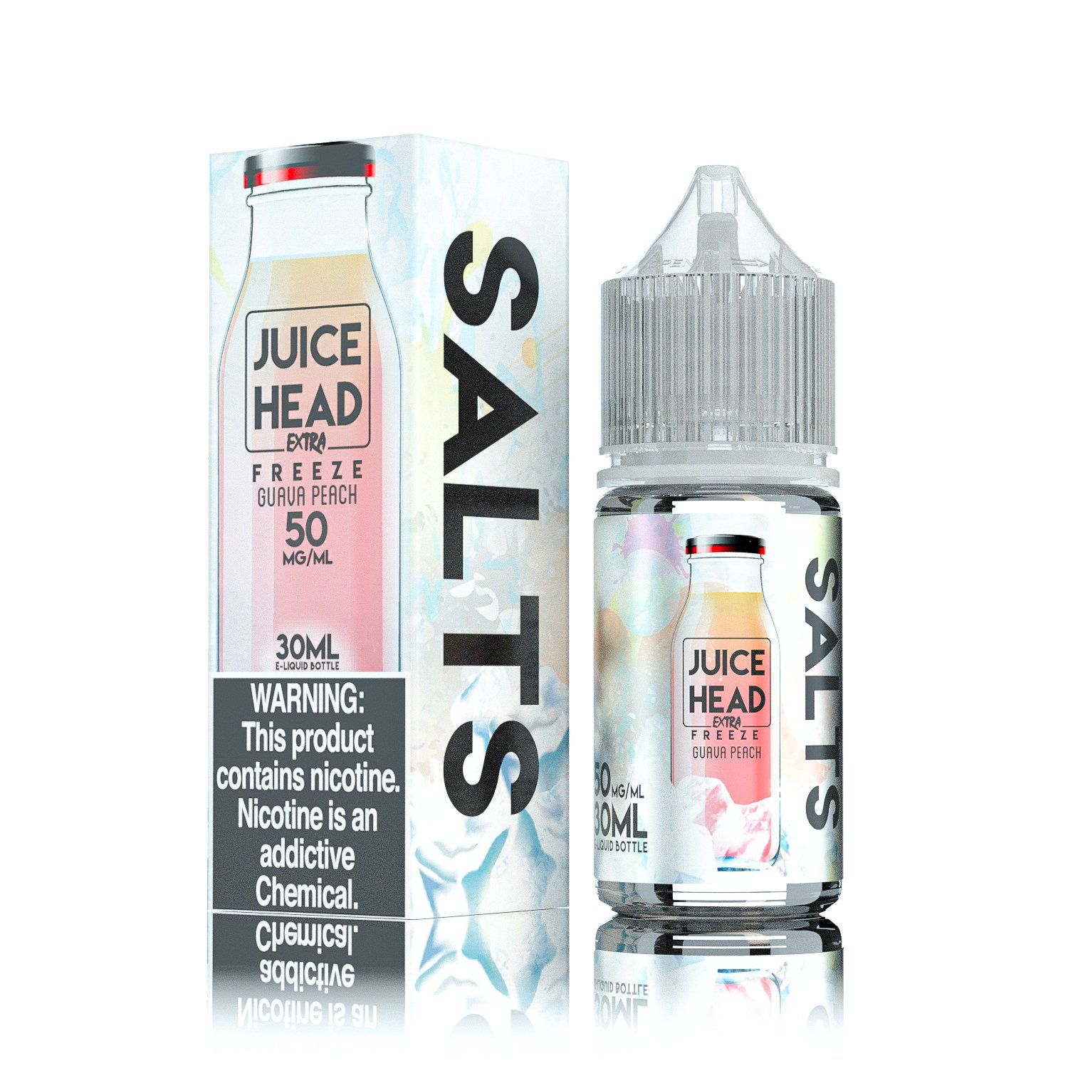 Juice Head EXTRA FREEZE Salts - Guava Peach - Vapoureyes