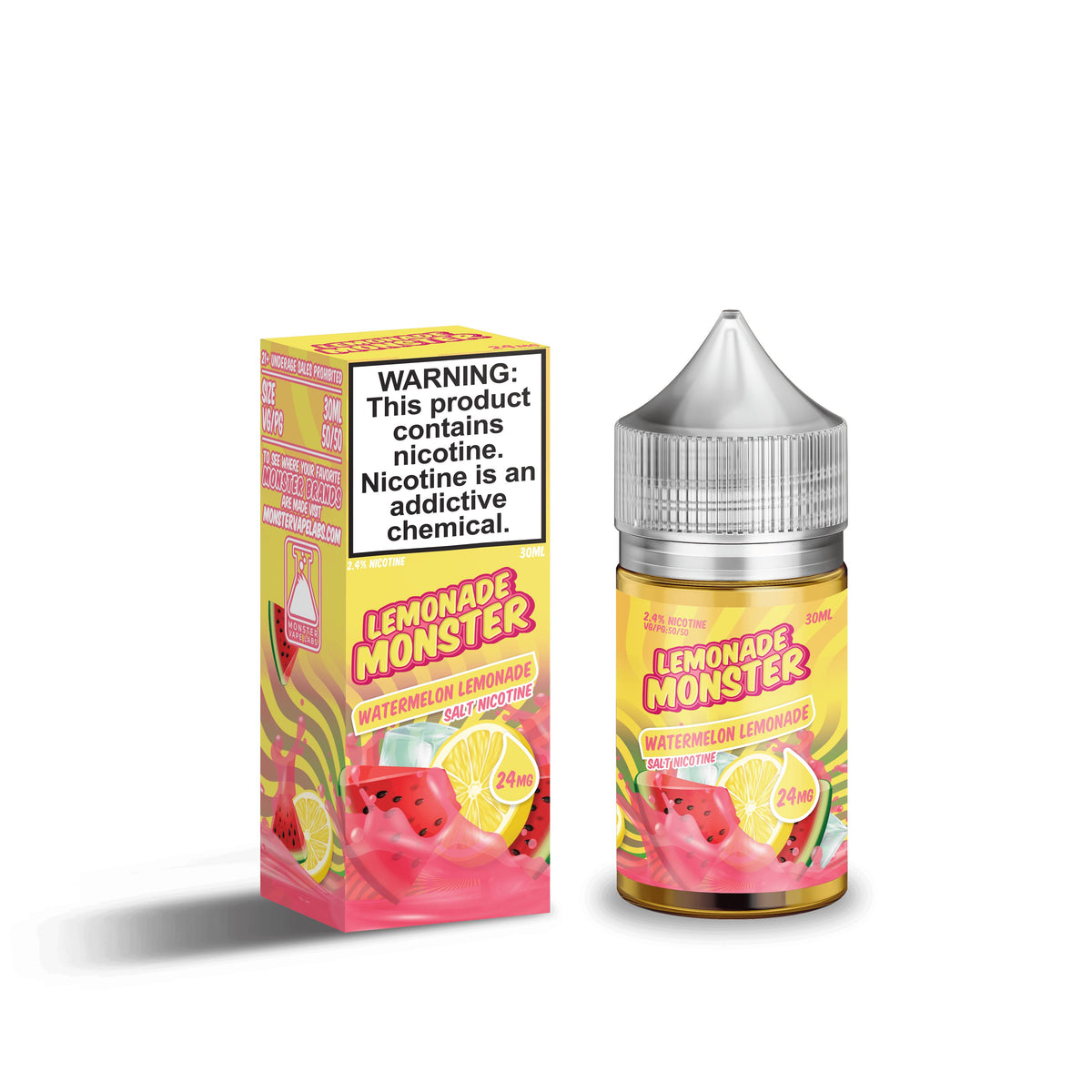 Lemonade Monster Salt - Watermelon - Vapoureyes NZ