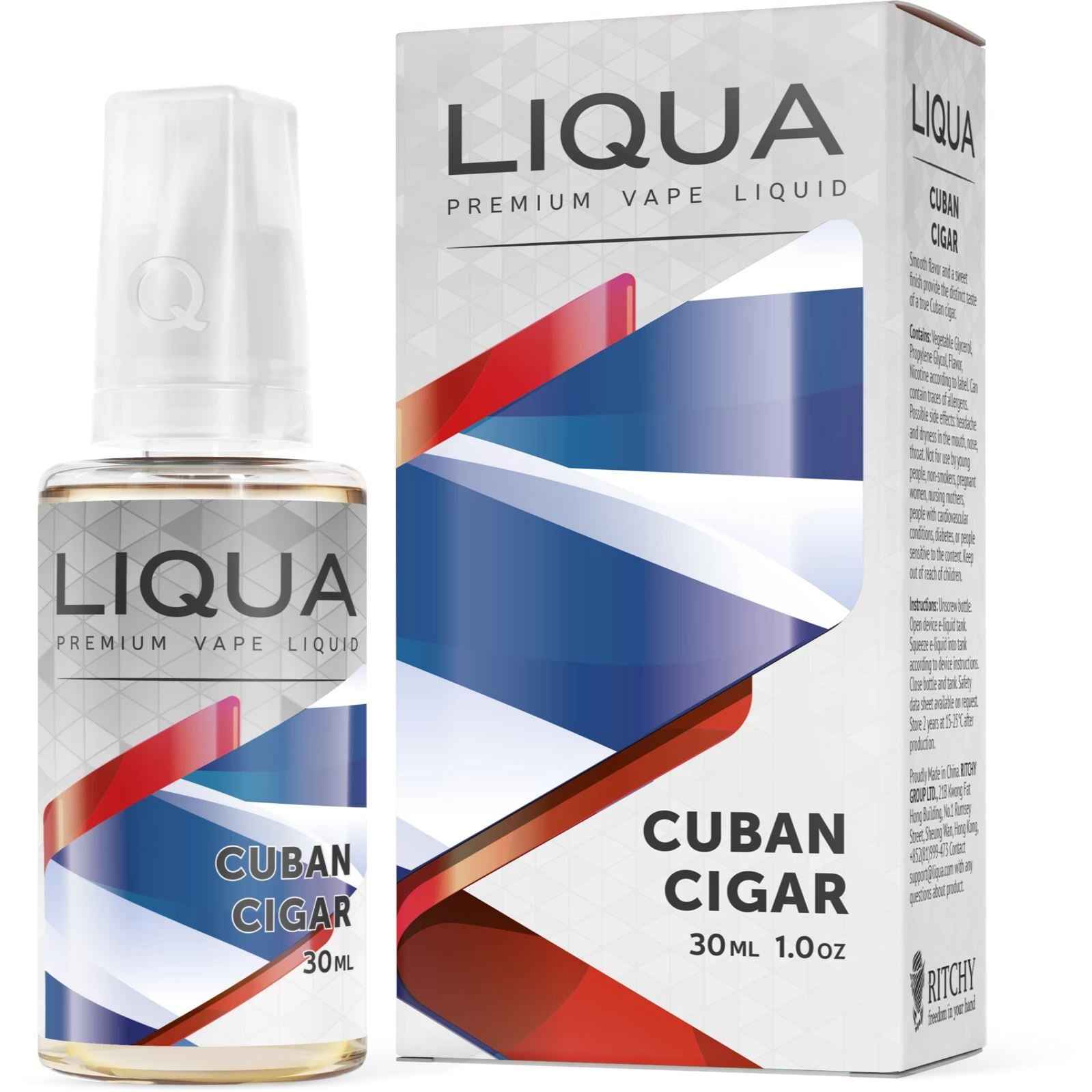 Liqua Cigar - Tobacco - Vapoureyes NZ
