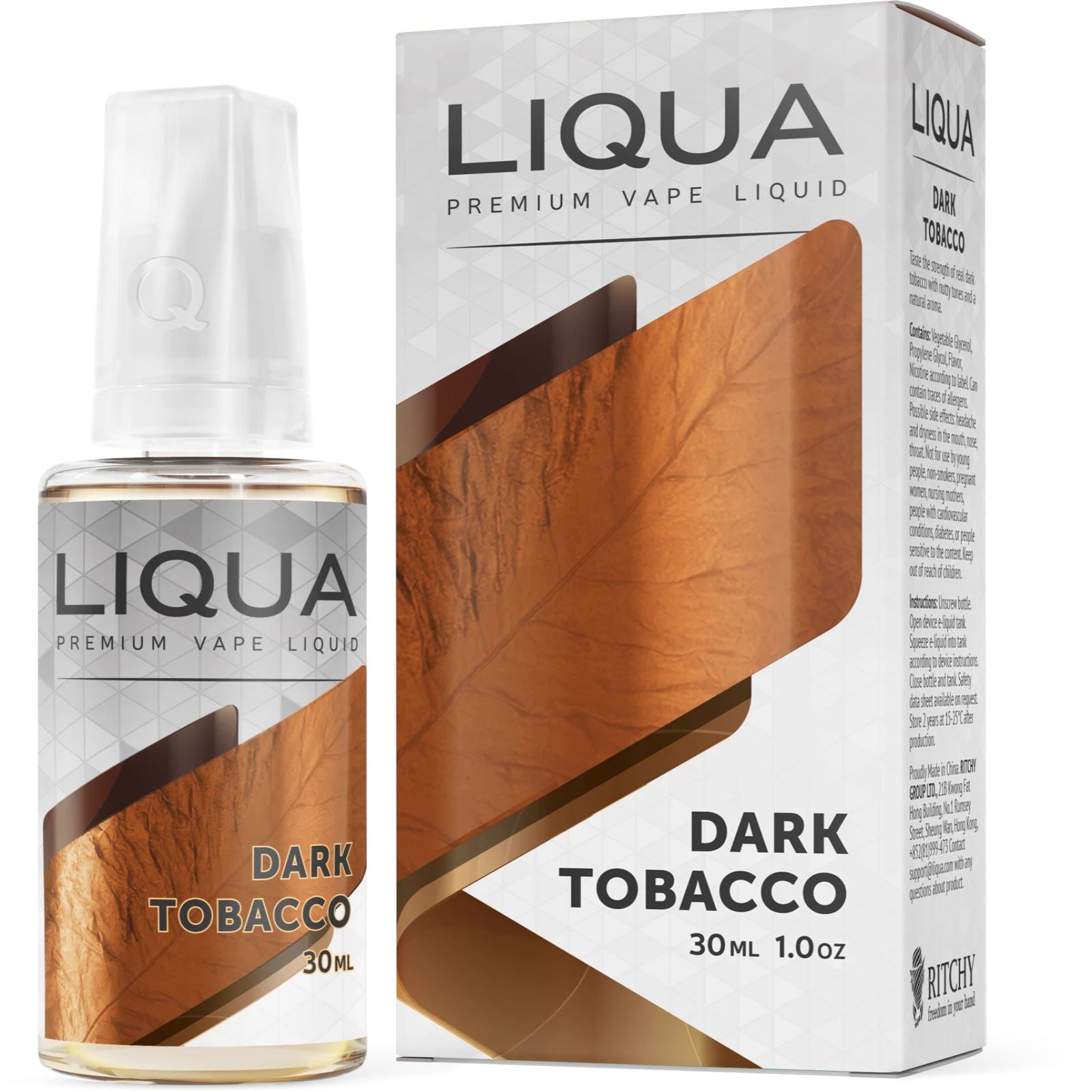 Liqua Elements - Dark Tobacco - Vapoureyes