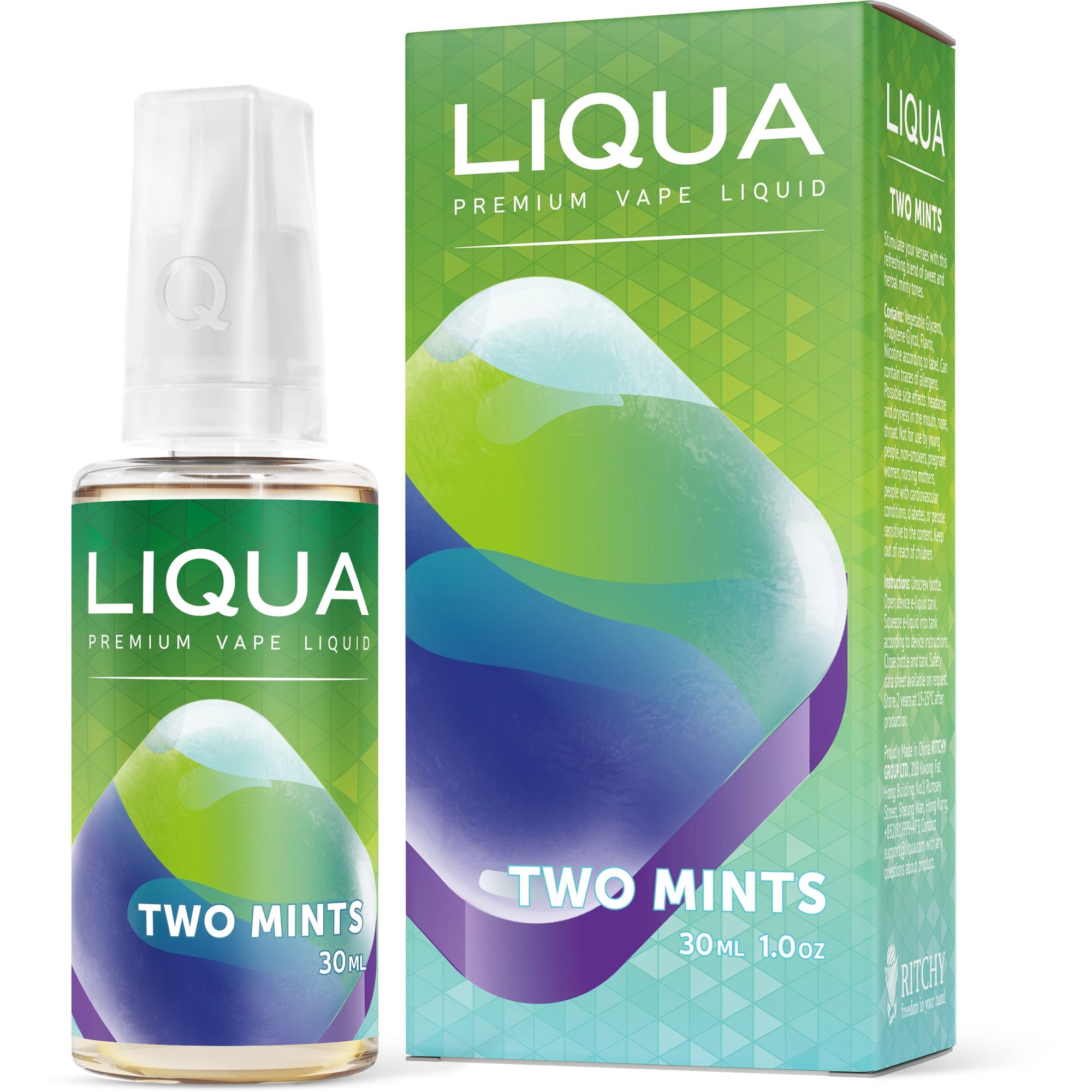 Liqua - Two Mints - Vapoureyes