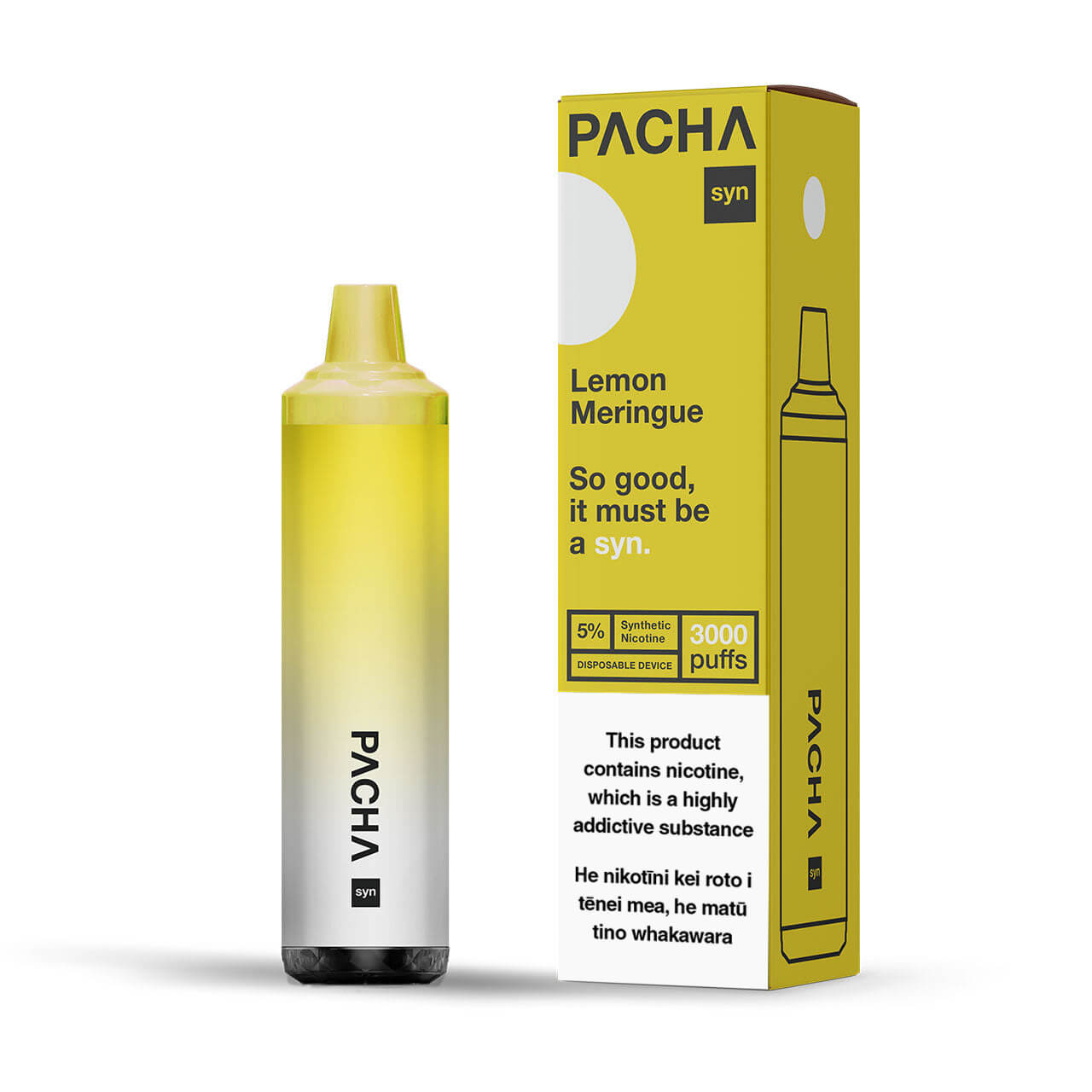 Pachamama Syn Disposable Vape Pen (8ml) - Lemon Meringue - Vapoureyes