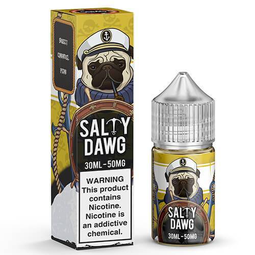 Salty Dawg Salts - Yellow (Sweet Caramel Pear) - Vapoureyes