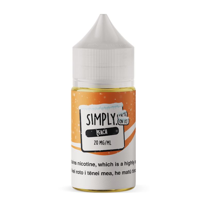 Simply Salts On Ice - Peach - Vapoureyes NZ