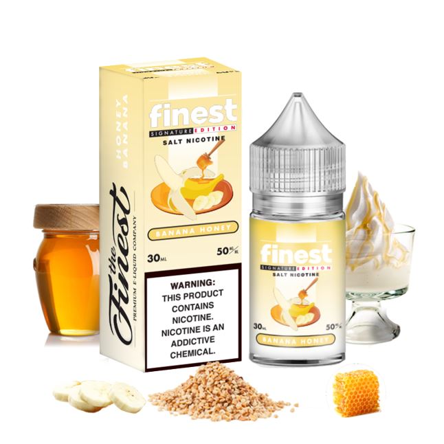 The Finest Saltnic Series - Banana Honey (aka Gold Reserve) - Vapoureyes