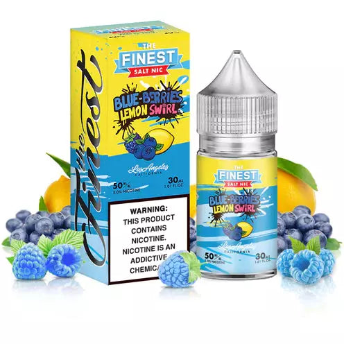 The Finest Saltnic Series - Blue-Berries Lemon Swirl - Vapoureyes