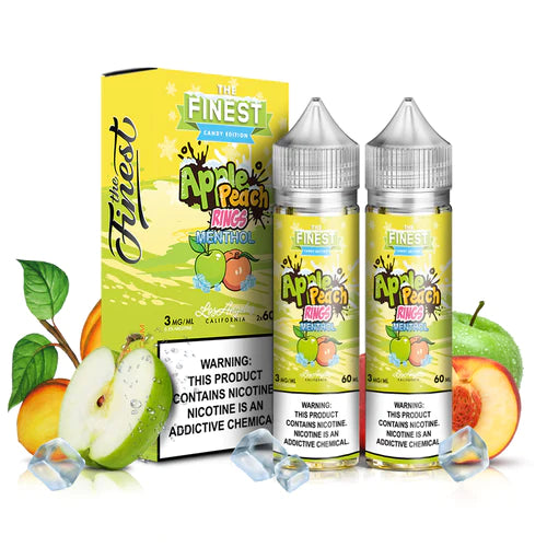 The Finest Sweet & Sour Series - Apple Peach Sour Menthol - Vapoureyes