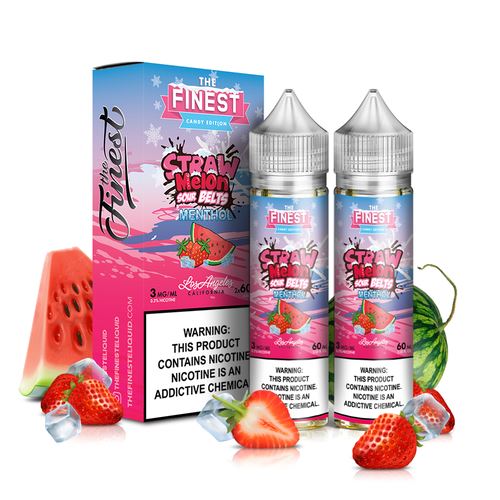 The Finest Sweet & Sour Series - Straw Melon Sour Belts Menthol - Vapoureyes