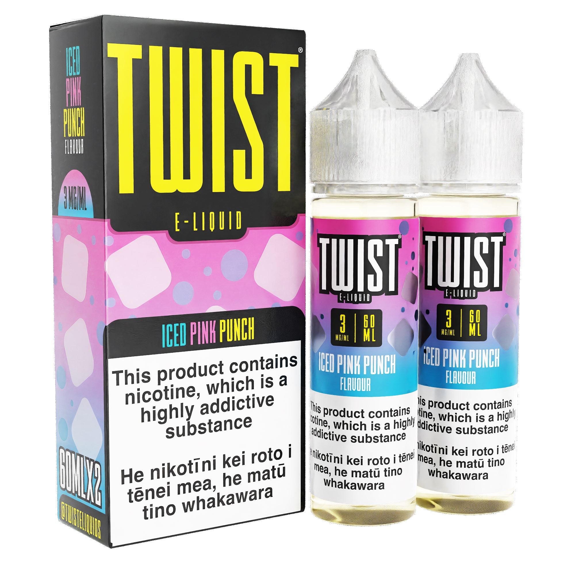 Twist E-Liquids - Iced Pink Punch (Pink 0°) - Vapoureyes