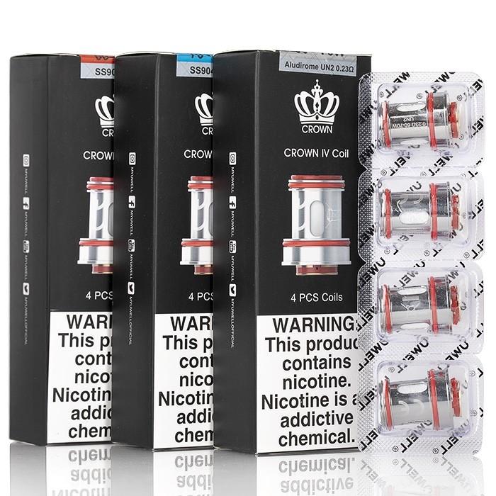 Uwell - Crown 4 Replacement Coils (4 Pack) - Vapoureyes