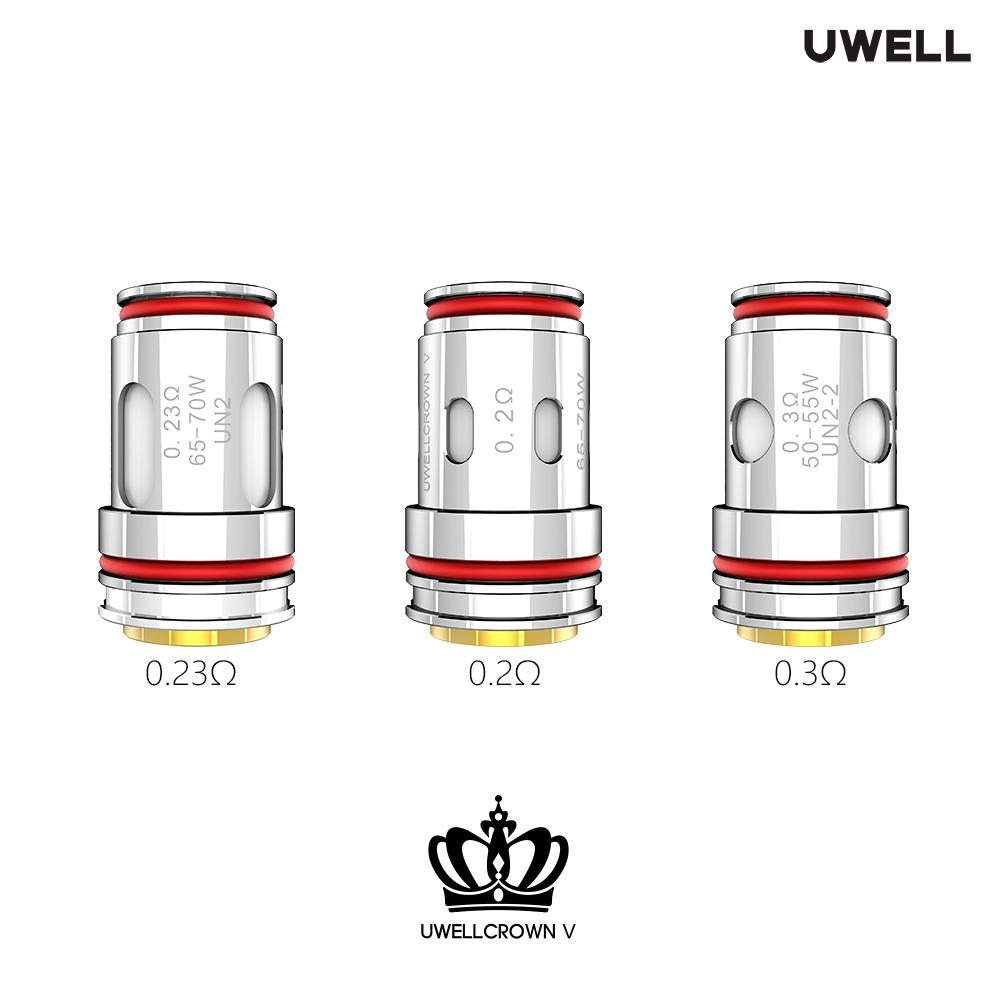 Uwell - Crown V Replacement Coils (4 Pack) - Vapoureyes
