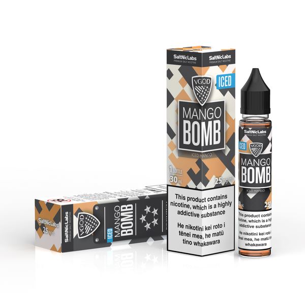 VGOD SaltNic - ICED Mango Bomb - Vapoureyes