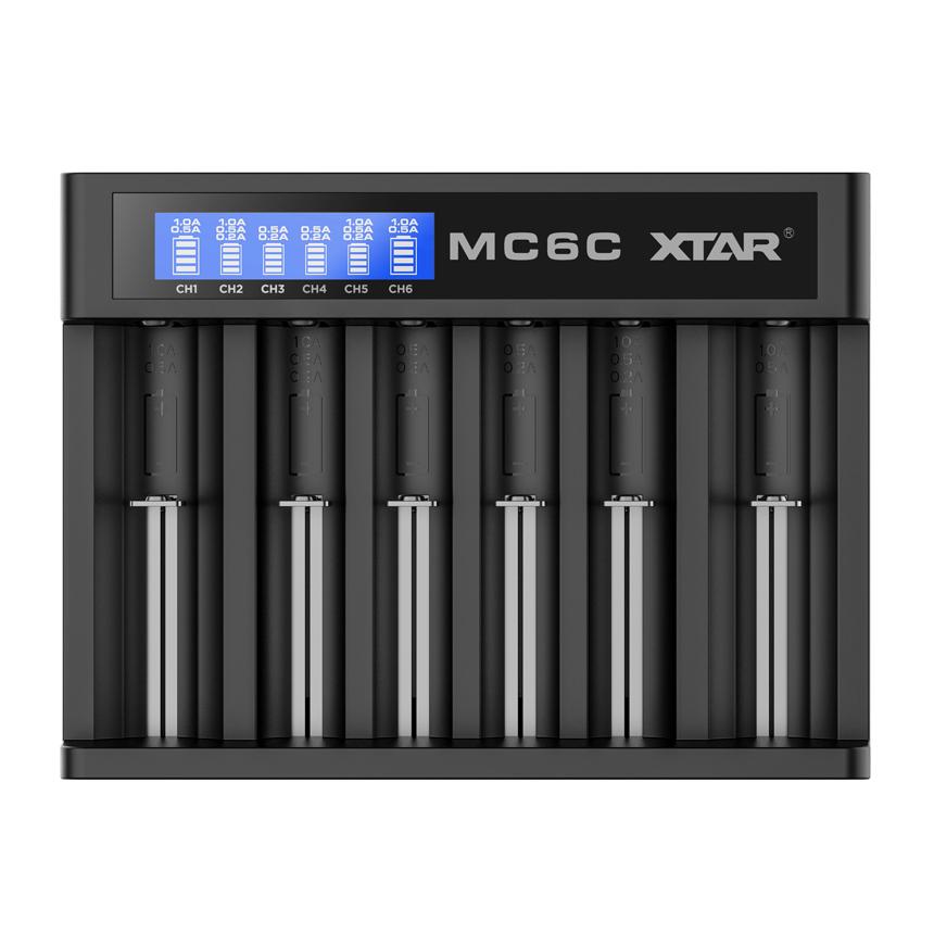 XTAR - MC6C Six Bay USB Battery Charger - Vapoureyes